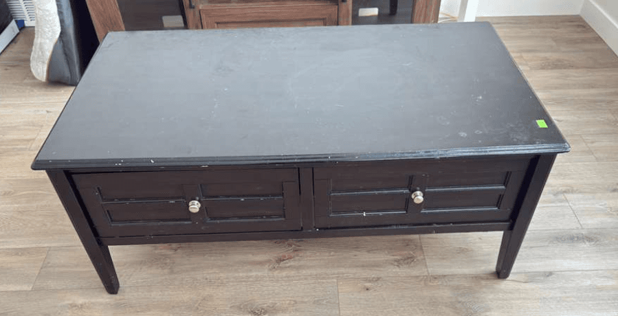 Coffee table protection before protection